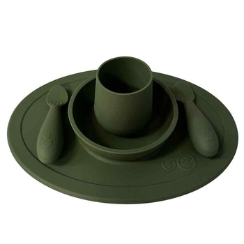 Ezpz First Food Feeding Set - Olive