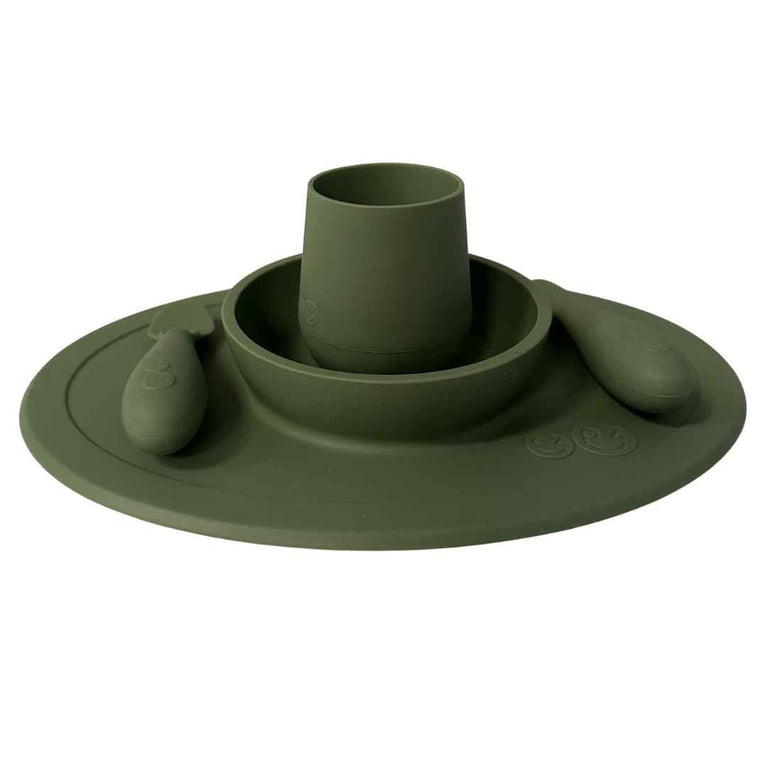 Ezpz First Food Feeding Set - Olive