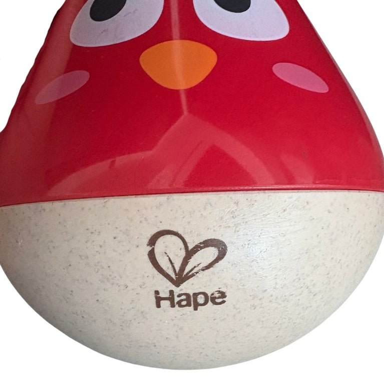 Hape Owl Musical Wobbler - Red