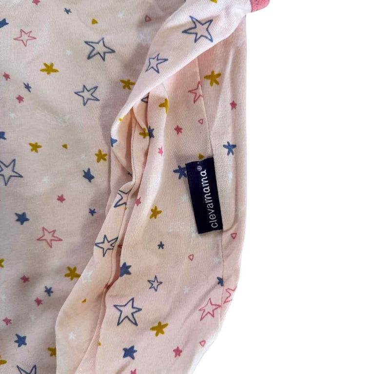 Clevamama Swaddle to Sleep Cotton Wrap Velcro Swaddle - Pink