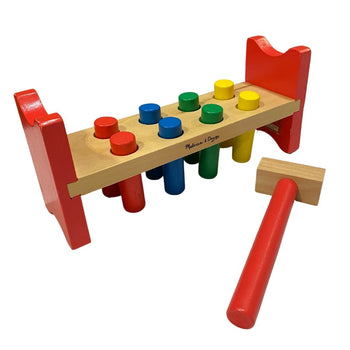 Melissa & Doug Pound-A-Peg Classic Wooden Toy (10 Piece Set)