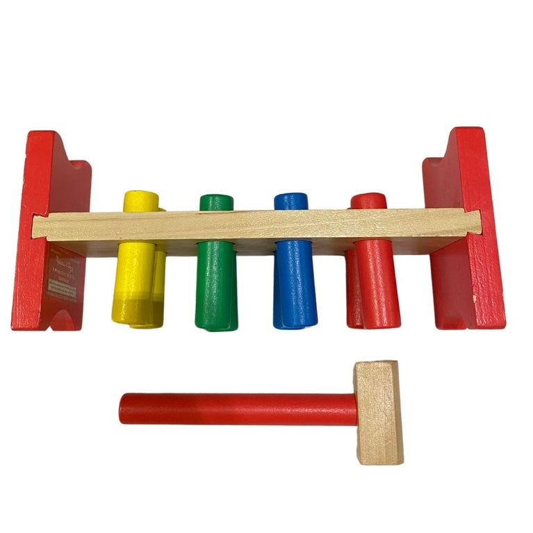 Melissa & Doug Pound-A-Peg Classic Wooden Toy (10 Piece Set)
