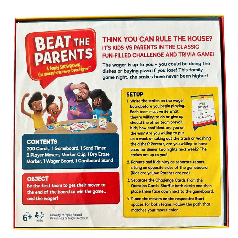 Spin Master Games - Beat The Parents Classic Family Trivia Game