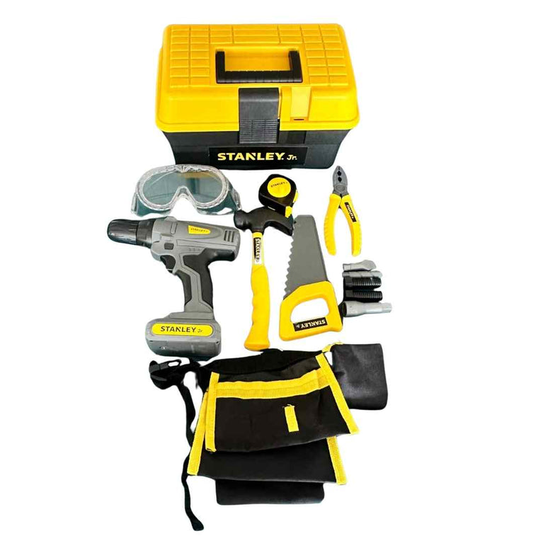 Stanley Jr Tool Box and Hand Tools Set + Tool Belt