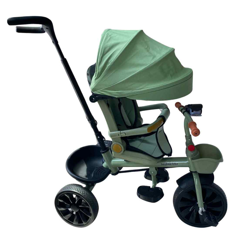 Baybee Uno 3-in-1 Tricycle (Trike) for Kids with Parental Push Handle - Green