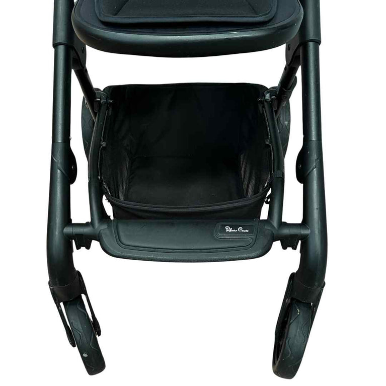 Silver Cross Coast Flint Stroller with Bassinet - Denim Blue