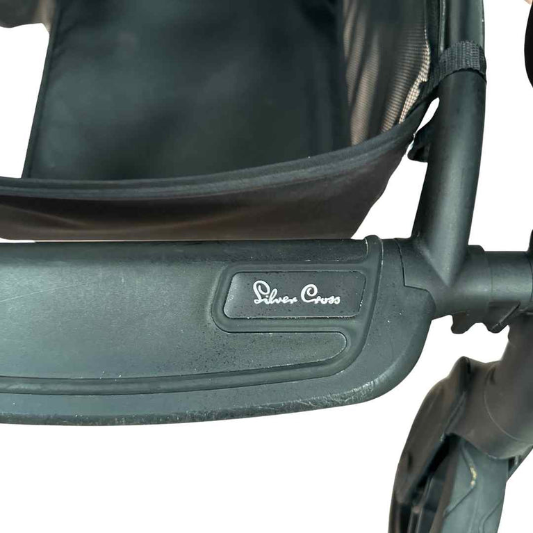 Silver Cross Coast Flint Stroller with Bassinet - Denim Blue
