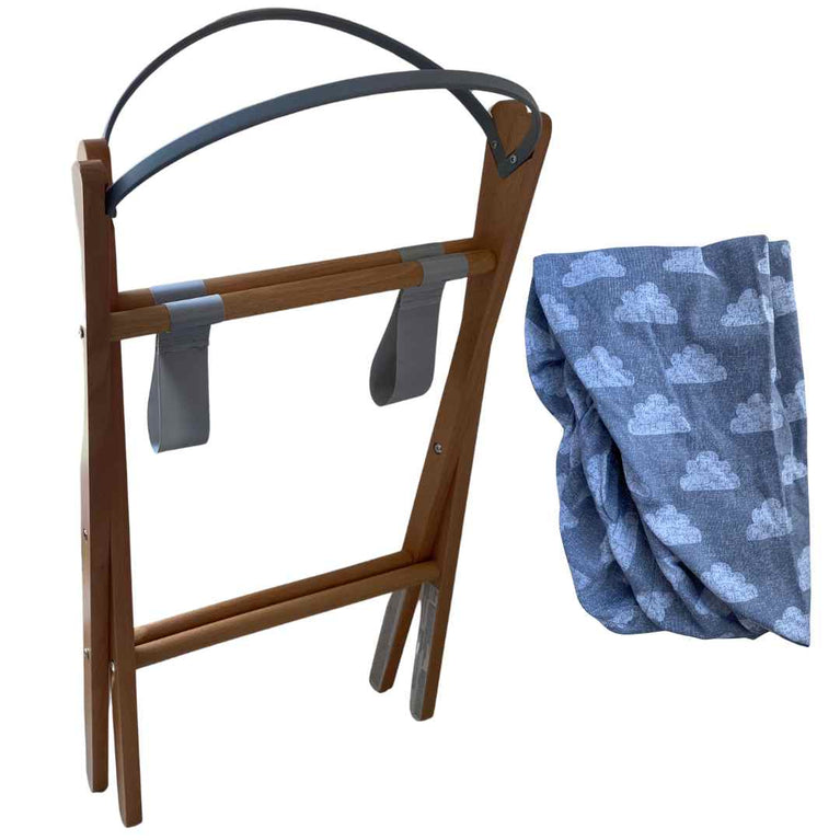 Snuz Baskit Moses Basket w/ Mattress & Stand Set - Dark Grey