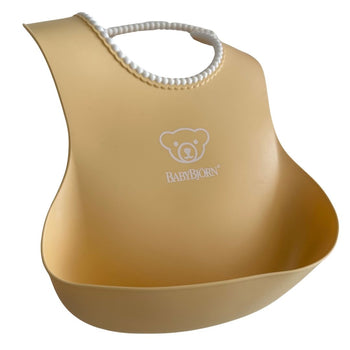 BabyBjörn Soft Plastic Bib - Powder Yellow (Pack of 1)
