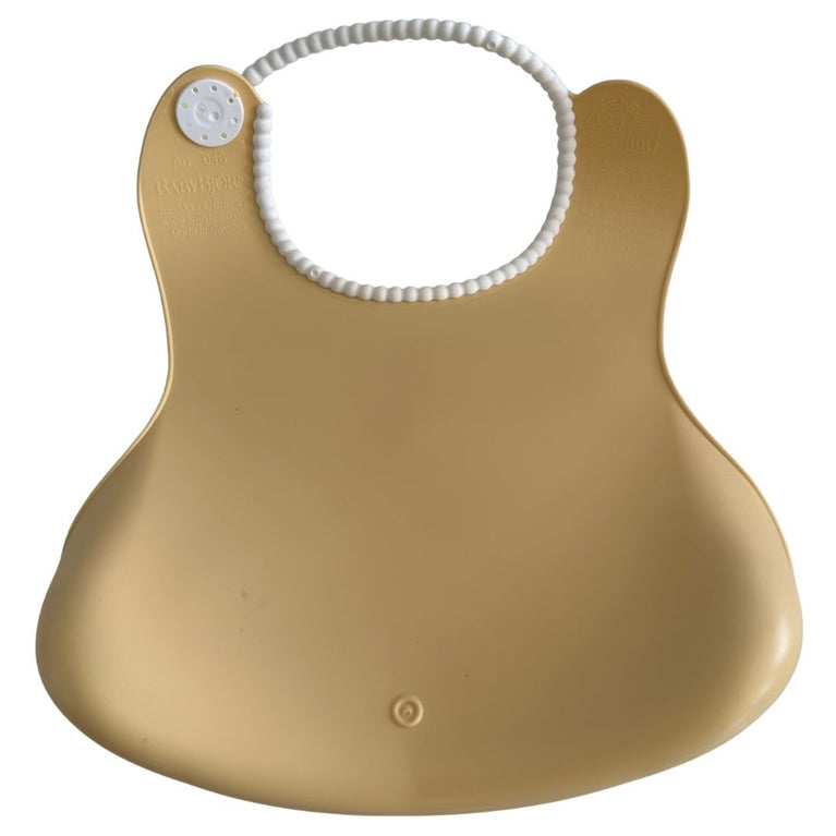 BabyBjörn Soft Plastic Bib - Powder Yellow (Pack of 1)
