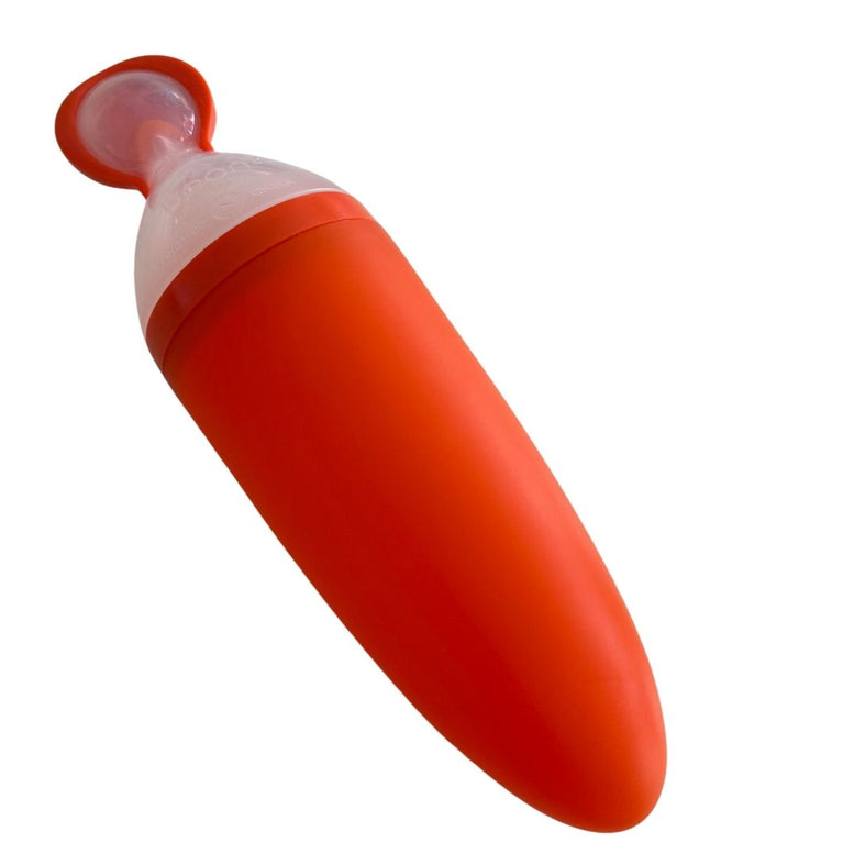 Boon Squirt Silicone Baby Food Dispensing Spoon - Orange