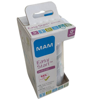 Mam Easy Start Anti-Colic Baby Bottle 160 ml (0 Months+) - Grey