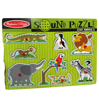 Melissa & Doug Sound Puzzles - Zoo Animals