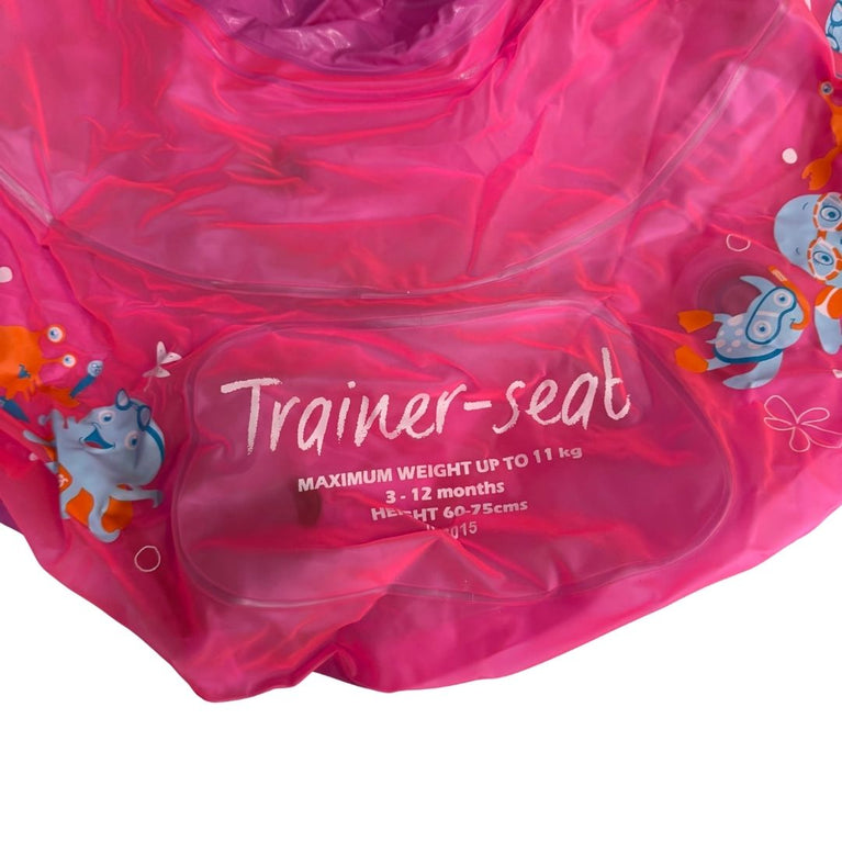 Zoggs Inflatable Baby Swim Trainer Seat (up to 12 months) - Pink