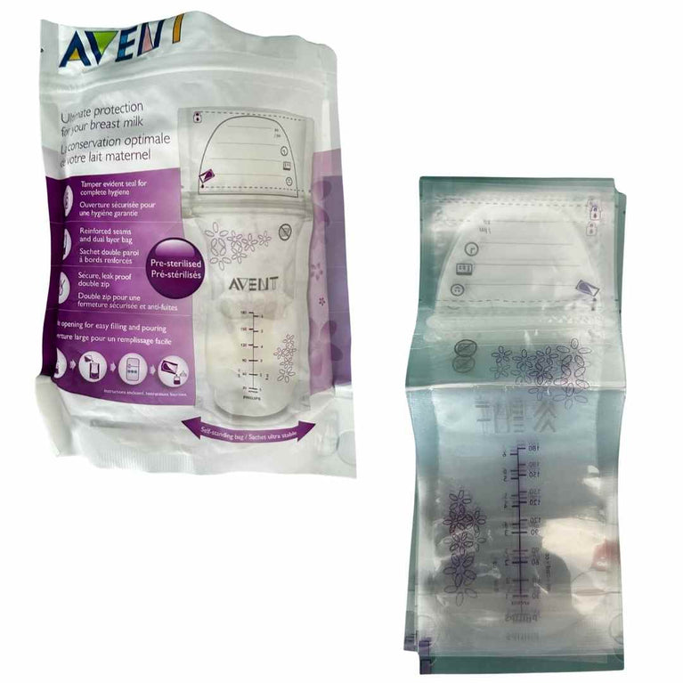 Philips Avent Breast Milk Storage Bags 180ml - 30 Pcs