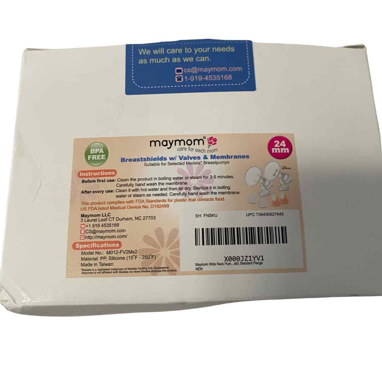 Maymom Breast shields with Valves and Membranes Set - 24 mm