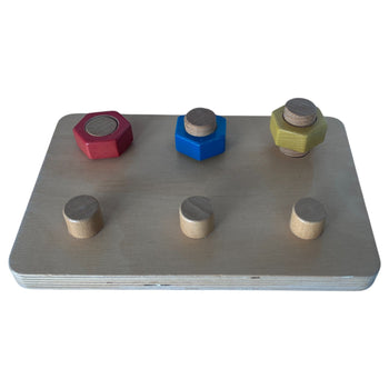 Jumbo Wooden Nuts and Bolts Board