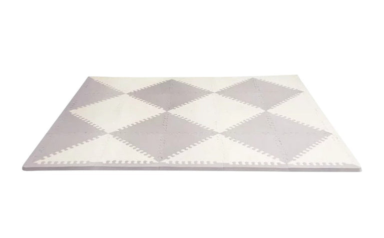 SkipHop Playspot Geo Floor Tiles - Grey/White