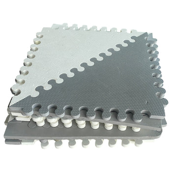 SkipHop Playspot Geo Floor Tiles - Grey/White