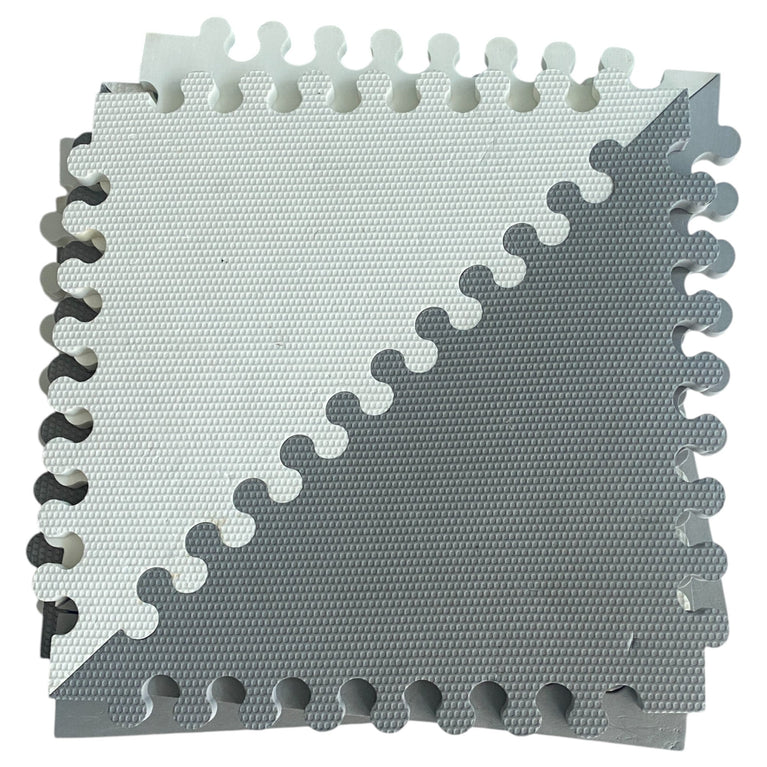 SkipHop Playspot Geo Floor Tiles - Grey/White