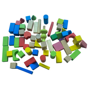 TookyToy Wooden Blocks Puzzle-50 Pcs