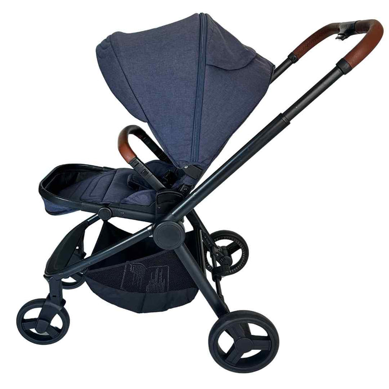 Giggles Lawson Stroller with Bassinet - Grey