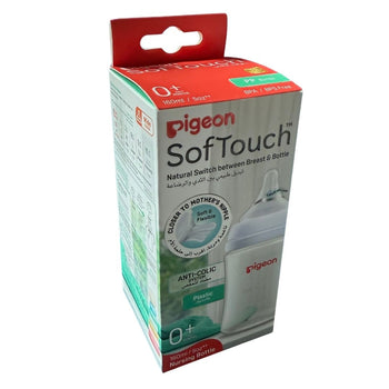 Pigeon SofTouch Anti-Colic Plastic Feeding Bottle (160ml / 5 oz)