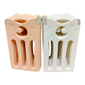 Little-Angel-Foldable-Baby-Playpen-With-Fence-For-Indoor-Pink-1-2