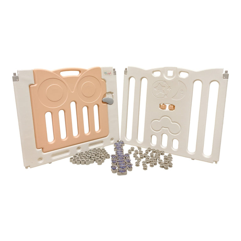 Little-Angel-Foldable-Baby-Playpen-With-Fence-For-Indoor-Pink-1-5