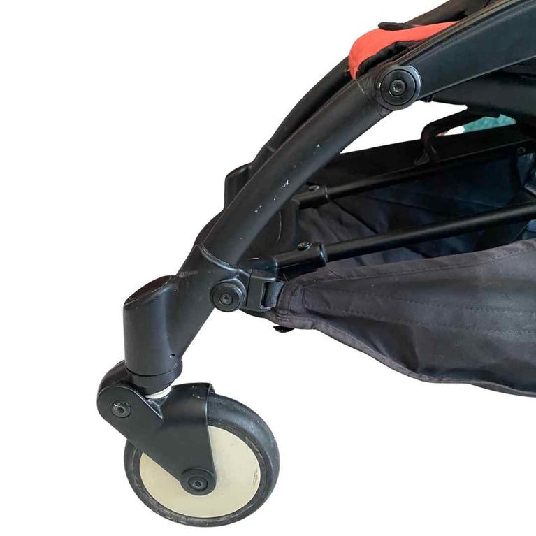 Babyzen YOYO+ Complete Stroller Set With Black Frame & 6m+ Red Color Pack