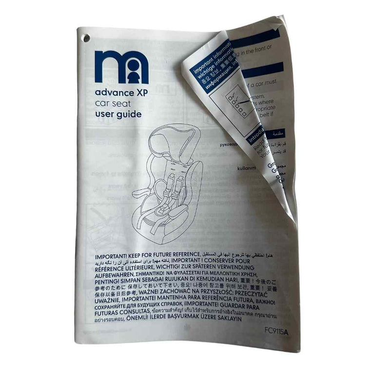 Mothercare Advance XP Highback Booster Car Seat - Black