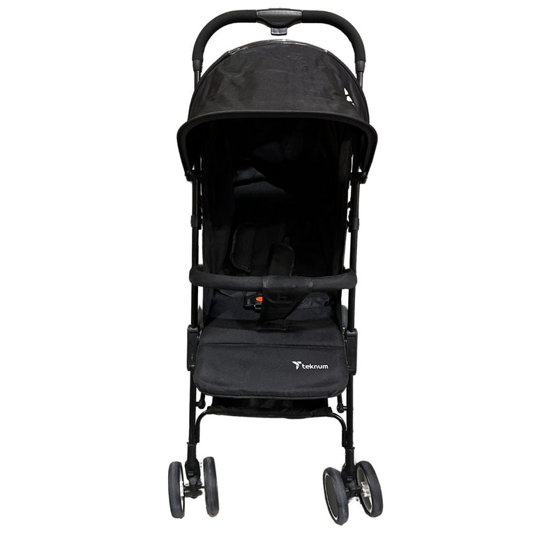 Teknum Travel Cabin Stroller with Extra Wide Canopy - Black