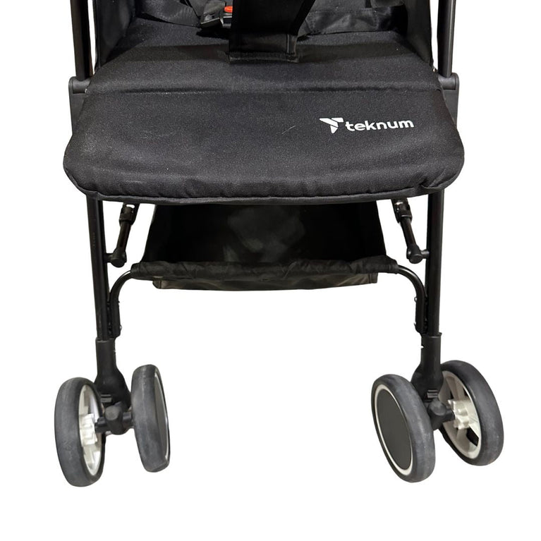 Teknum Travel Cabin Stroller with Extra Wide Canopy - Black