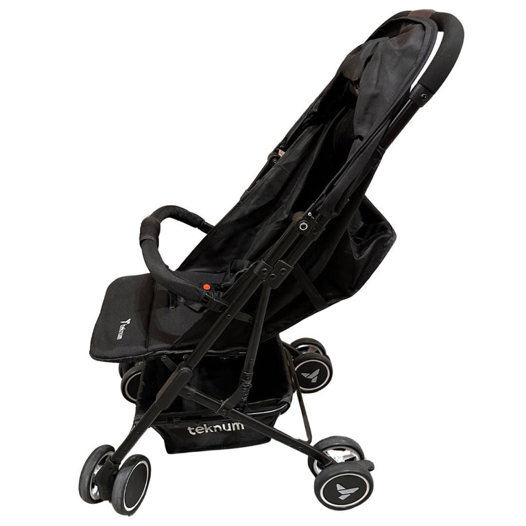 Teknum Travel Cabin Stroller with Extra Wide Canopy - Black