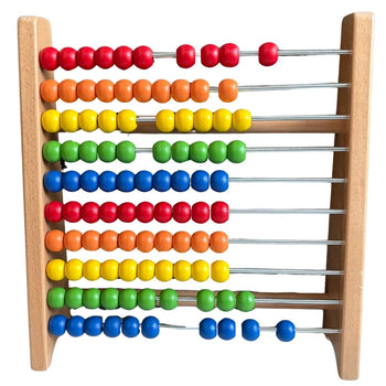 Viga Counting Educational Classic Wooden Circle Abacus Frame