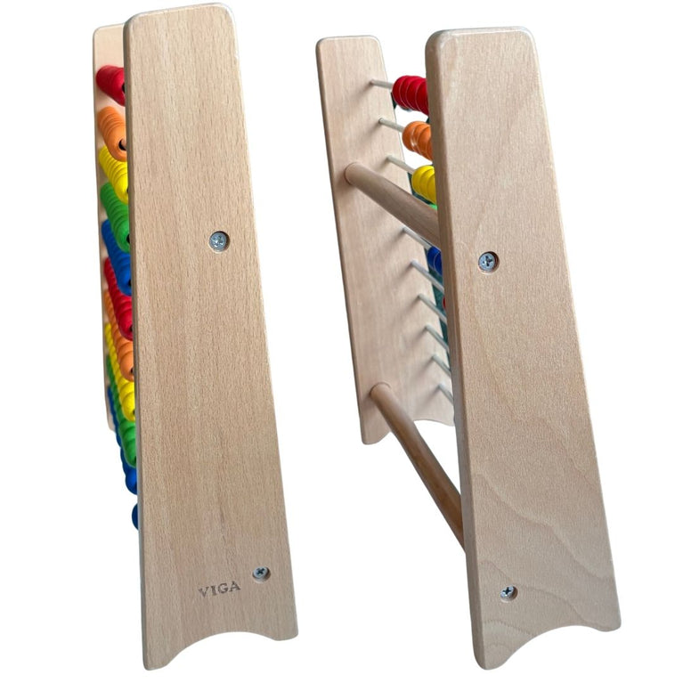 Viga Counting Educational Classic Wooden Circle Abacus Frame