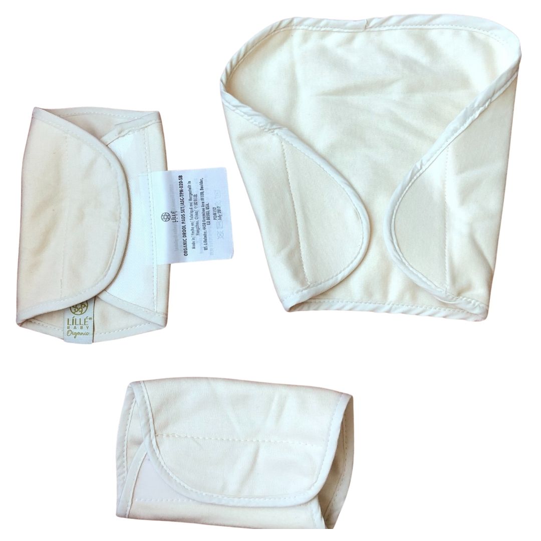 Secondful Lillebaby Organic Drool Pads Set Cream Shop used