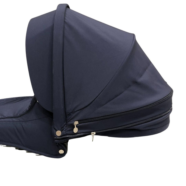 Stokke Xplory Travel System Bundle (Stroller+Bassinet+Car Seat+Carry Bags)- Navy Blue (2016)