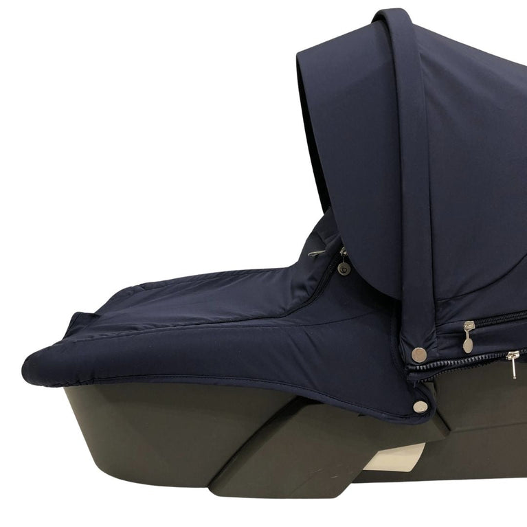 Stokke Xplory Travel System Bundle (Stroller+Bassinet+Car Seat+Carry Bags)- Navy Blue (2016)