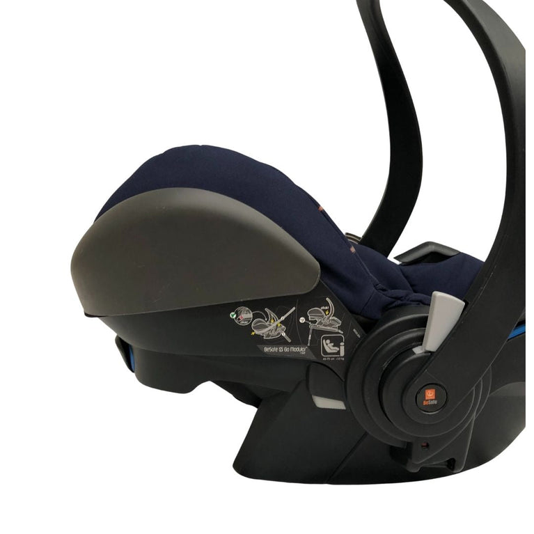 Stokke Xplory Travel System Bundle (Stroller+Bassinet+Car Seat+Carry Bags)- Navy Blue (2016)