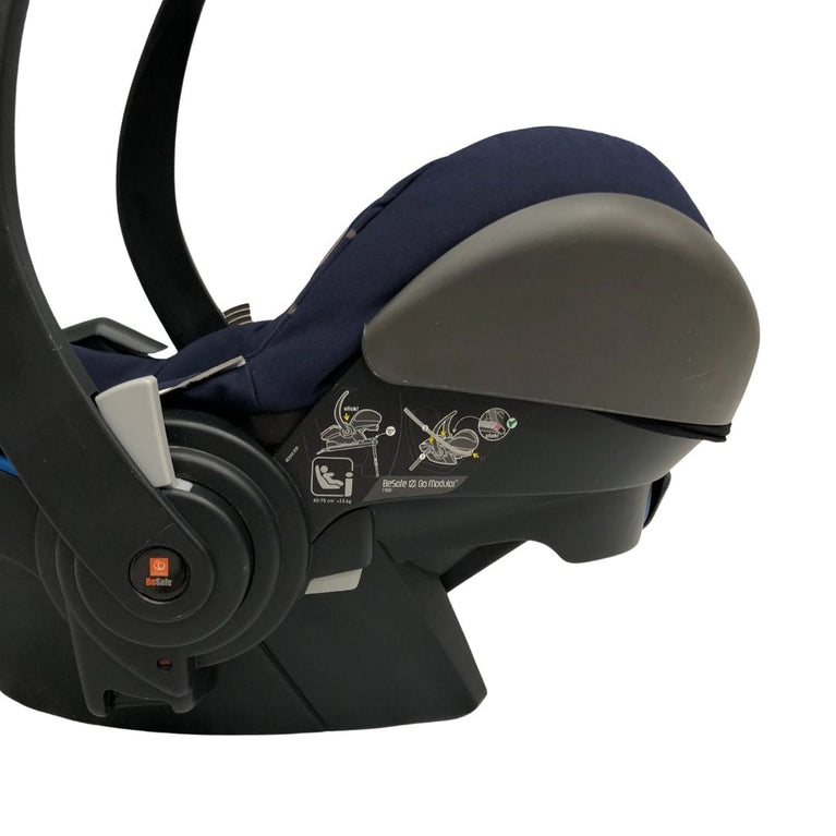 Stokke Xplory Travel System Bundle (Stroller+Bassinet+Car Seat+Carry Bags)- Navy Blue (2016)