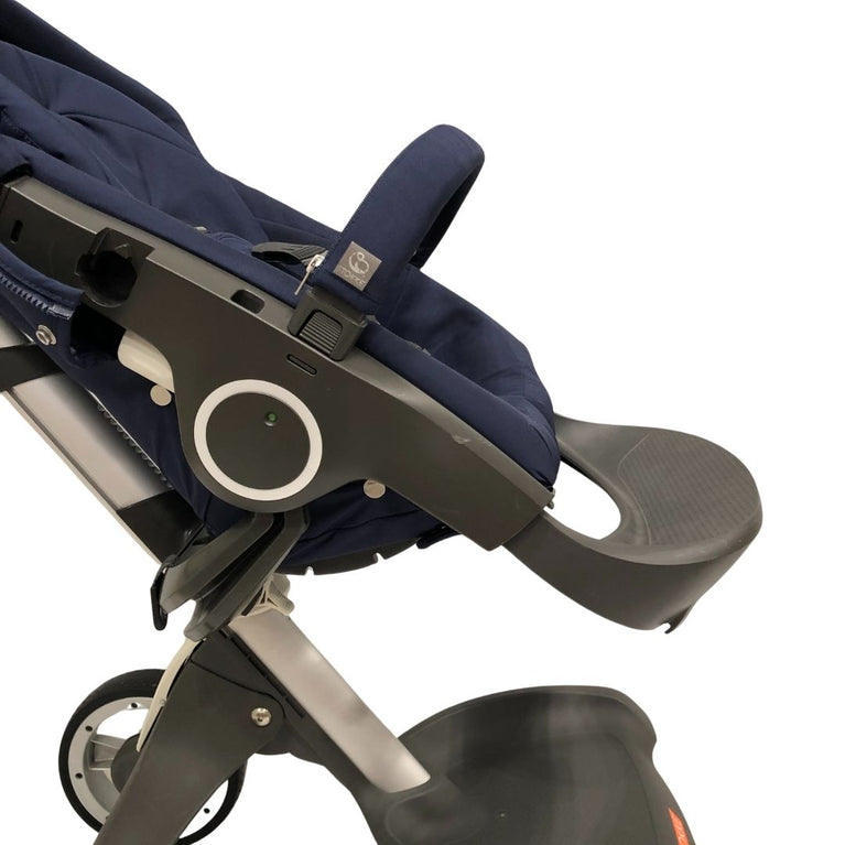 Stokke Xplory Travel System Bundle (Stroller+Bassinet+Car Seat+Carry Bags)- Navy Blue (2016)