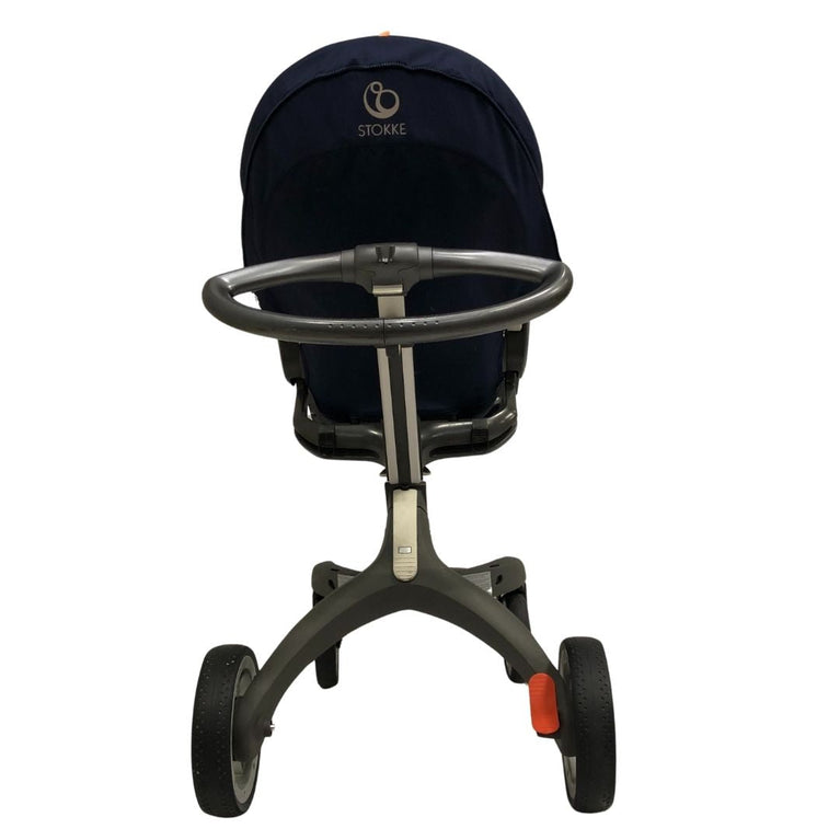 Stokke Xplory Travel System Bundle (Stroller+Bassinet+Car Seat+Carry Bags)- Navy Blue (2016)