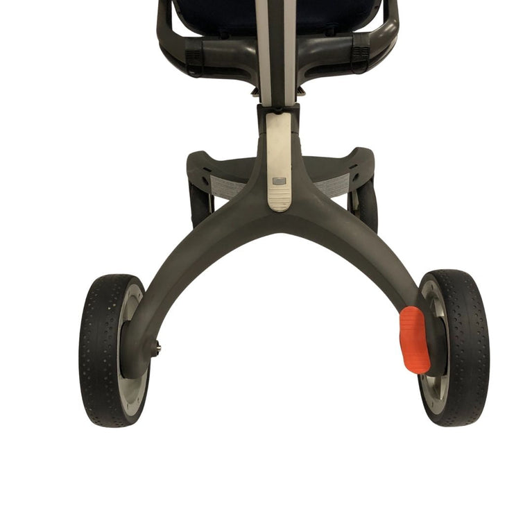 Stokke Xplory Travel System Bundle (Stroller+Bassinet+Car Seat+Carry Bags)- Navy Blue (2016)