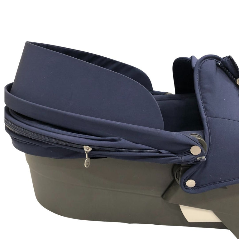 Stokke Xplory Travel System Bundle (Stroller+Bassinet+Car Seat+Carry Bags)- Navy Blue (2016)