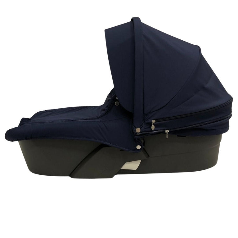 Stokke Xplory Travel System Bundle (Stroller+Bassinet+Car Seat+Carry Bags)- Navy Blue (2016)
