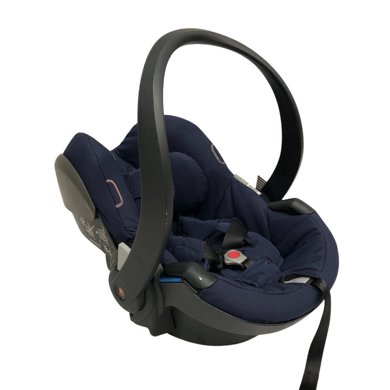 Stokke Xplory Travel System Bundle (Stroller+Bassinet+Car Seat+Carry Bags)- Navy Blue (2016)
