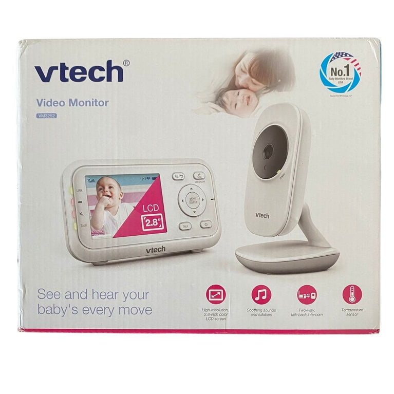 VTech Digital Video Baby Monitor 2.8 in with Full-Color and Automatic Night Vision (VM3252)