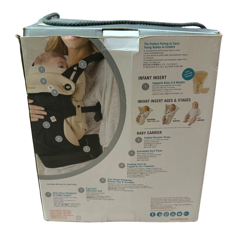 Ergobaby Baby Carrier Four Position 360 - Black/Camel