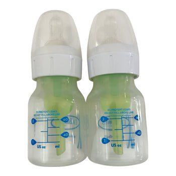 Dr. Brown's Feeding Bottle for Newborn - Transparent (Pack of 2) - 60 ml